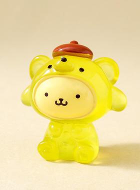 夜光装扮小熊系列萌粒公仔 diy钥匙扣挂件对对碰盲盒桌面摆件