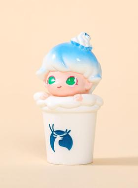 可爱迪迪奶茶杯萌粒公仔桌面摆件 diy钥匙扣配件潮玩公仔盲袋