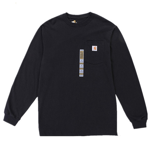 正品现货Carhartt K126卡哈特口袋长袖T恤纯棉宽松工装男女情侣潮 - 图3