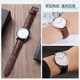 Pin buckle cowhide leather watch with butterfly buckle Casio
