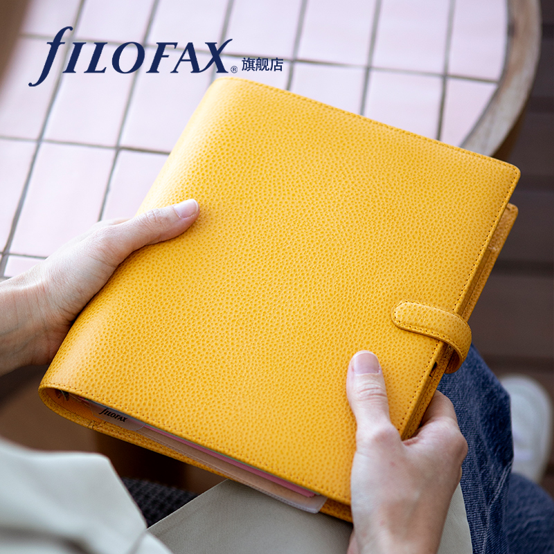 英国进口Filofax Finsbury A8 A7 A6 A52024年日程本真皮荔枝纹活 - 图3