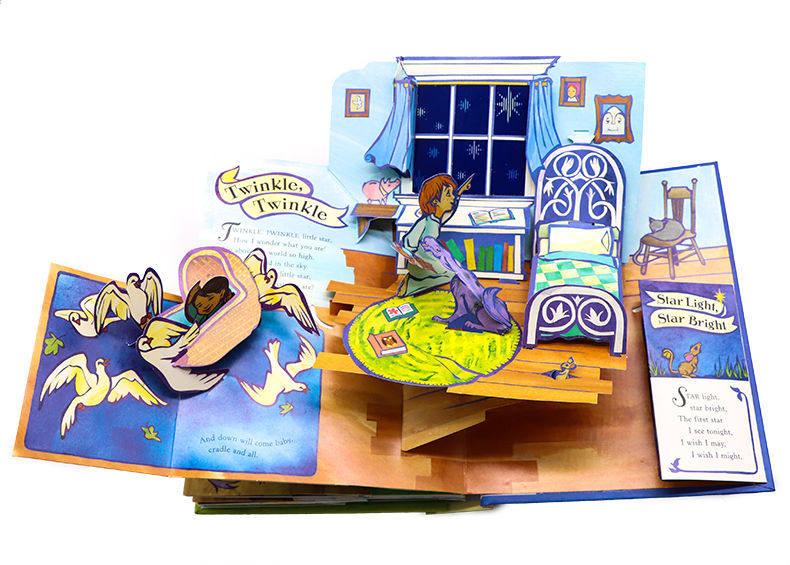 经典儿歌童谣立体书 A Pop Up Book of Nursery Rhymes英文原版绘本趣味认知英语图画书英文版进口原版书籍