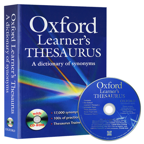 Oxford Learner's Thesaurus Dictionary 英文原版 牛津英语同义词词典 英英版辞典字典 牛津字典 学习型工具书 进口英语书籍 - 图1