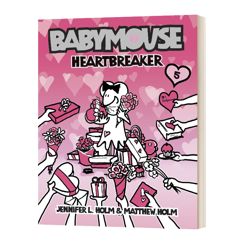 英文原版 Babymouse #5 Heartbreaker 老鼠宝宝系列5 感情杀手 漫画小说 英文版 进口英语原版书籍儿童图书 - 图0