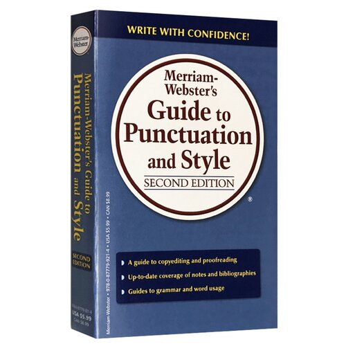 Merriam Webster's Guide to Punctuation and Style 英文原版写作指南 韦氏标点符号用法风格指导 英文版进口英语工具书 - 图1