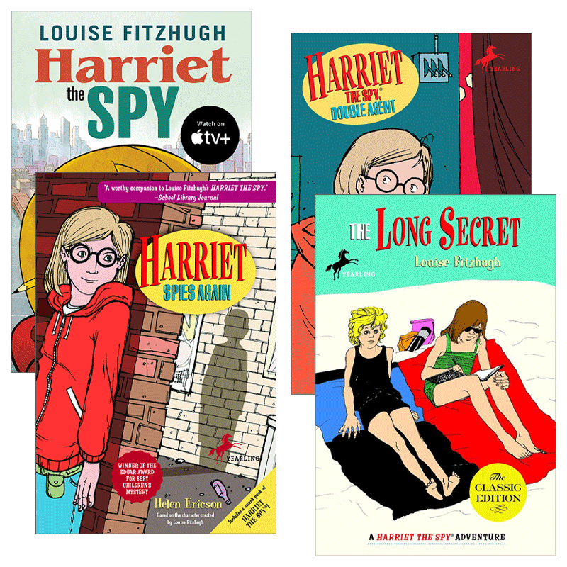 英文原版 Harriet the Spy 小侦探哈里特系列4册 儿童推理侦探小说 Louise Fitzhugh 英文版 进口英语原版书籍 - 图1