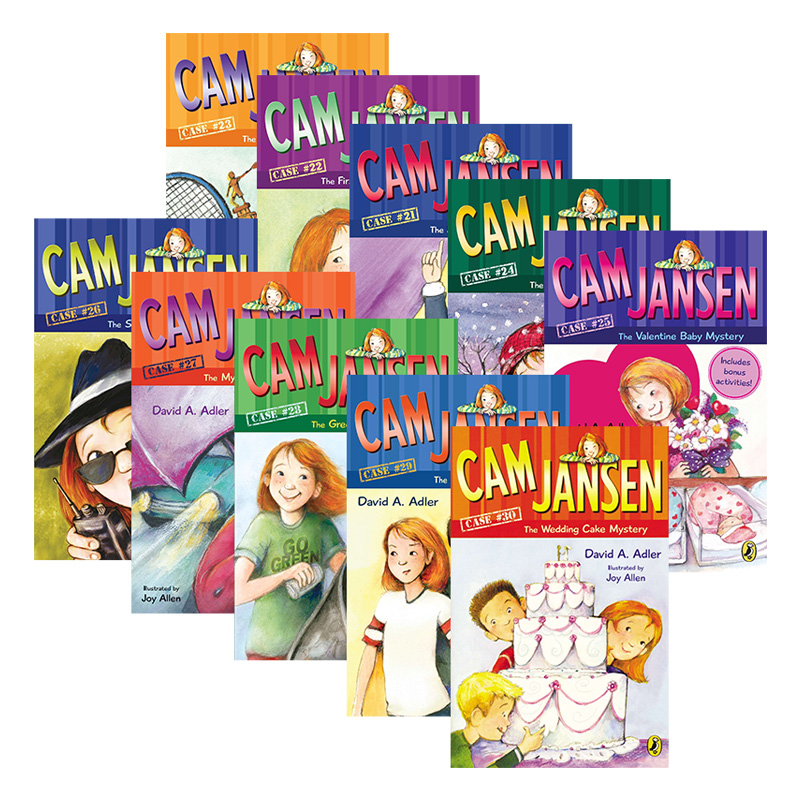 Cam Jansen 英文原版小说 侦探故事21-30册 少女侦探简森 少儿儿童分级读物书籍 英文版进口英语初级桥梁章节书 David Adler