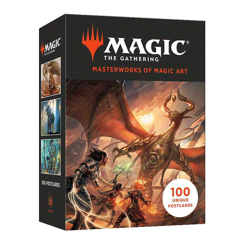 英文原版 Magic: The Gathering Postcard Set 万智牌系列 火花之战明信片盒装 休闲娱乐 送礼 英文版 进口英语原版书籍 - 图0