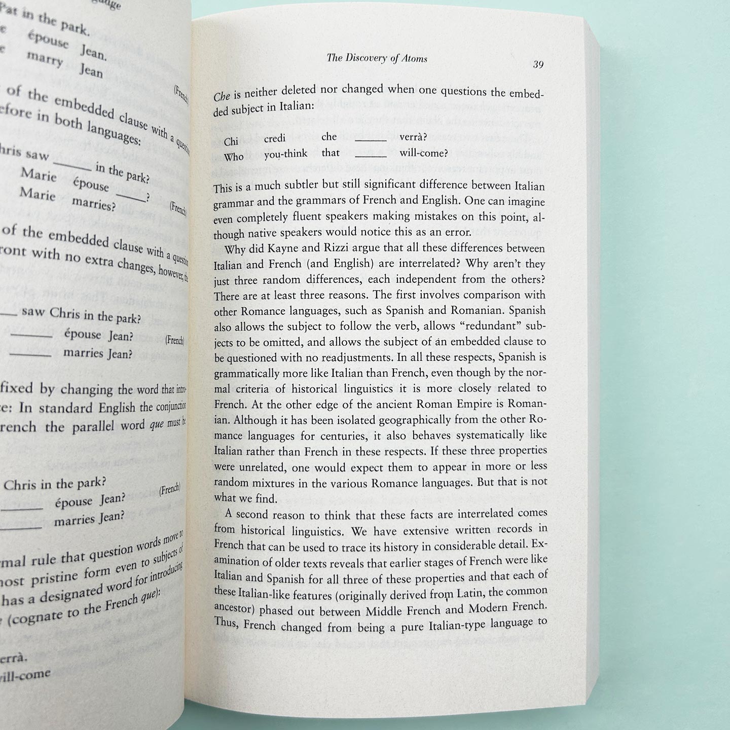 英文原版 The Atoms of Language 语言的原子 思维中隐藏的语法规则 香港中文大学语言学文学硕士参考书目 英文版 进口英语原版书