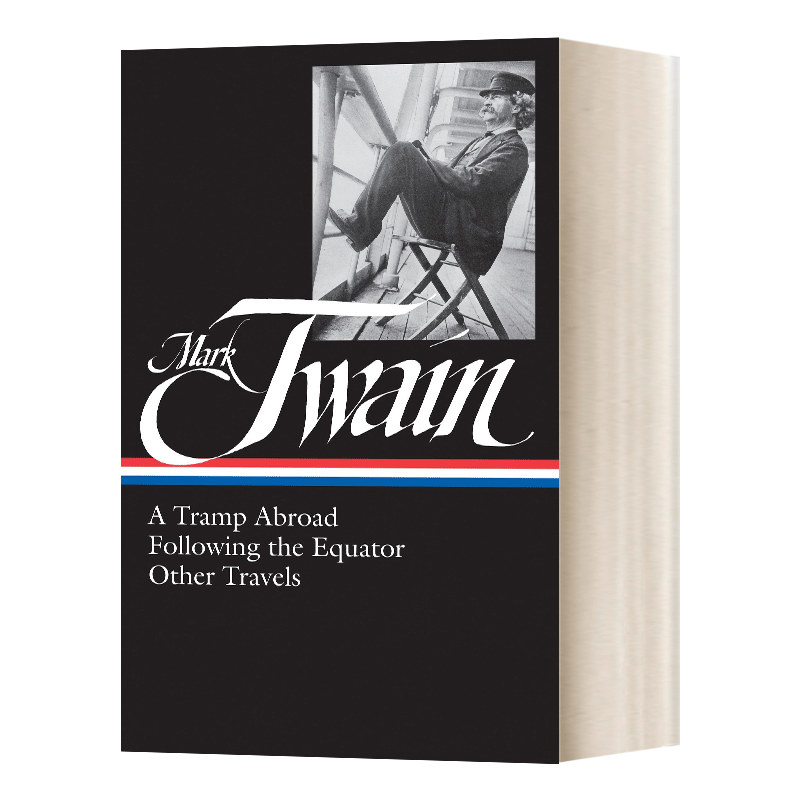 英文原版 Mark Twain 马克吐温 流浪汉出国 追随赤道 其他旅行 精装美国文库 英文版 进口英语原版书籍 - 图0