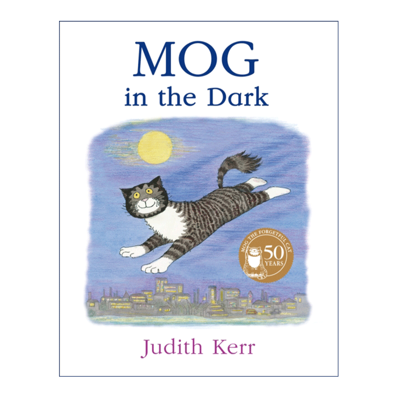 英文原版绘本 Mog in the Dark 黑夜里的小猫格格 朱迪思?克尔经典绘本 彩色插画 英文版 进口英语原版书籍 - 图0