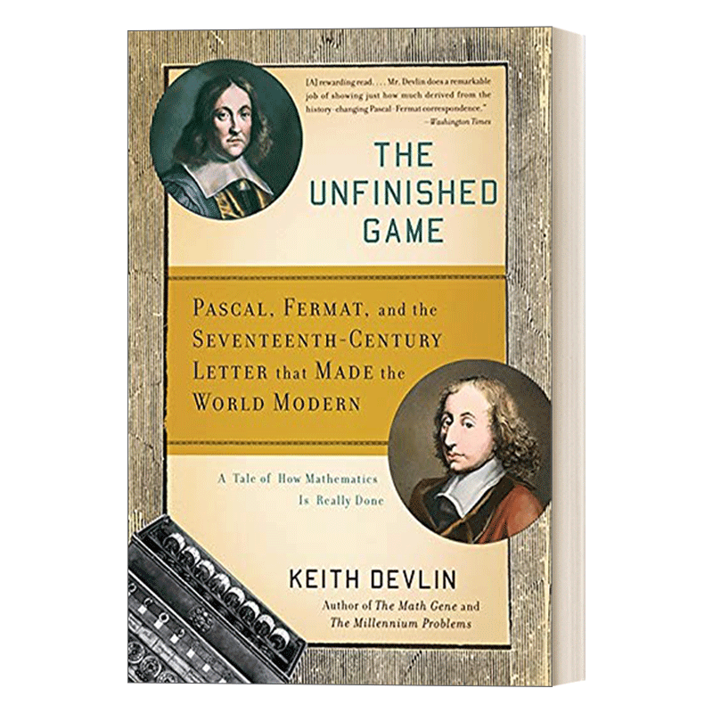 英文原版 The Unfinished Game 未完成的游戏 概率论科普 游戏设计推荐书单 英文版 进口英语原版书籍