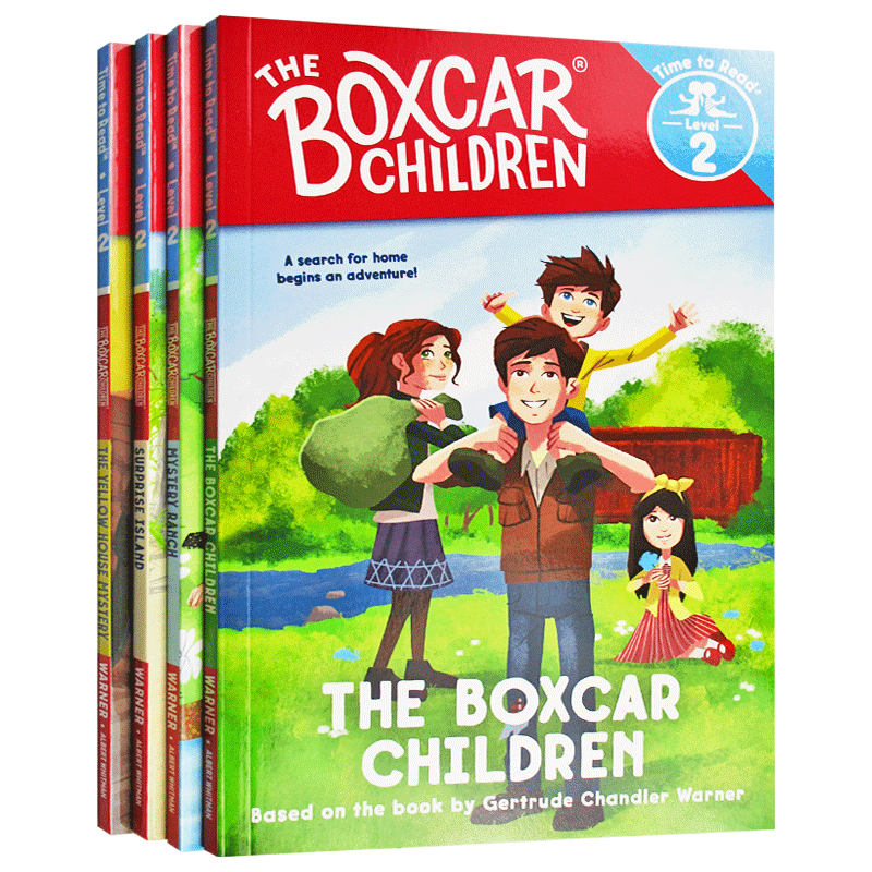 英文原版 棚车少年分级读物4册 The Boxcar Children Time to Read Level 2 美国经典儿童读物 课外阅读书 英文版原版书籍 - 图3
