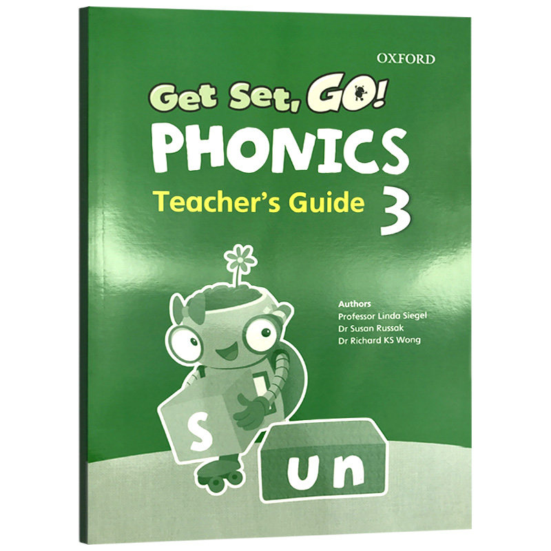 Get Set Go Phonics Teacher’s Guide 3 英文原版教材 牛津幼儿自然拼读配套教师用书3级别进口英语儿童启蒙书籍见词能读听音能写