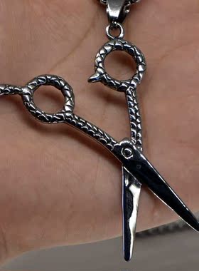 钛钢欧美嘻哈吊坠链子