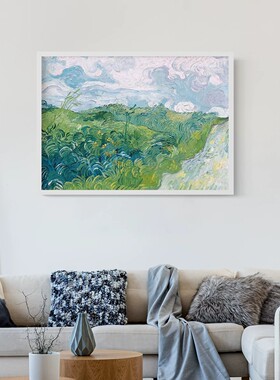 梵高莫奈沙发背景墙挂画电表箱客厅装饰画卧室走廊抽象艺术壁画