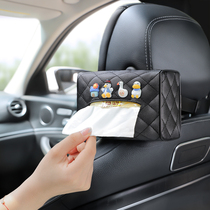 Creative cute car towels box Cartoon seat car Hanging in car Paper Draw Box Armrest Box Car decoration Grand full