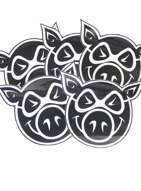 PIG滑板贴画汽车电脑家具粘纸