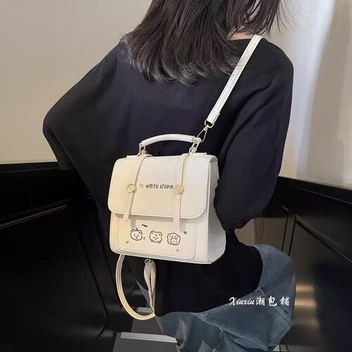 艾米兔女包2025新款简约小众时尚休闲百搭潮流洋气质感手提双肩包 - 图3