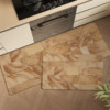 Imitation wood grain kitchen floor mats, carpet mats, special floor mats, wipeable, washable, water-absorbent kitchen non-slip and anti-oil floor mats for home use