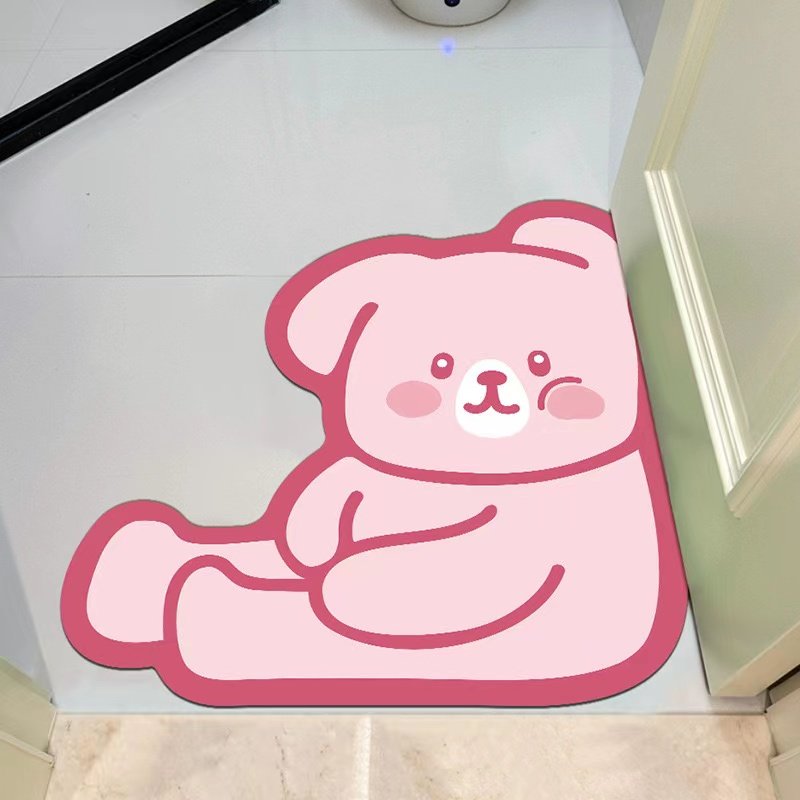 卡通浴室地垫厕所卫生间防滑垫家用可爱进门门垫脚垫吸水速干软垫,淘宝优惠券,粉丝福利购,淘宝优惠卷