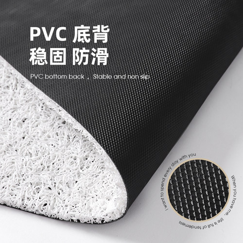 入户门地垫可爱卡通家用玄关丝圈耐脏防滑脚垫可剪裁pvc地毯垫子 - 图2