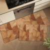 Imitation wood grain kitchen floor mats, carpet mats, special floor mats, wipeable, washable, water-absorbent kitchen non-slip and anti-oil floor mats for home use