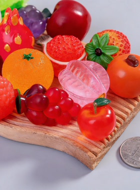 爆款仿真大号水果立体摆件模型 微缩食玩 西瓜草莓荔枝榴莲柿子