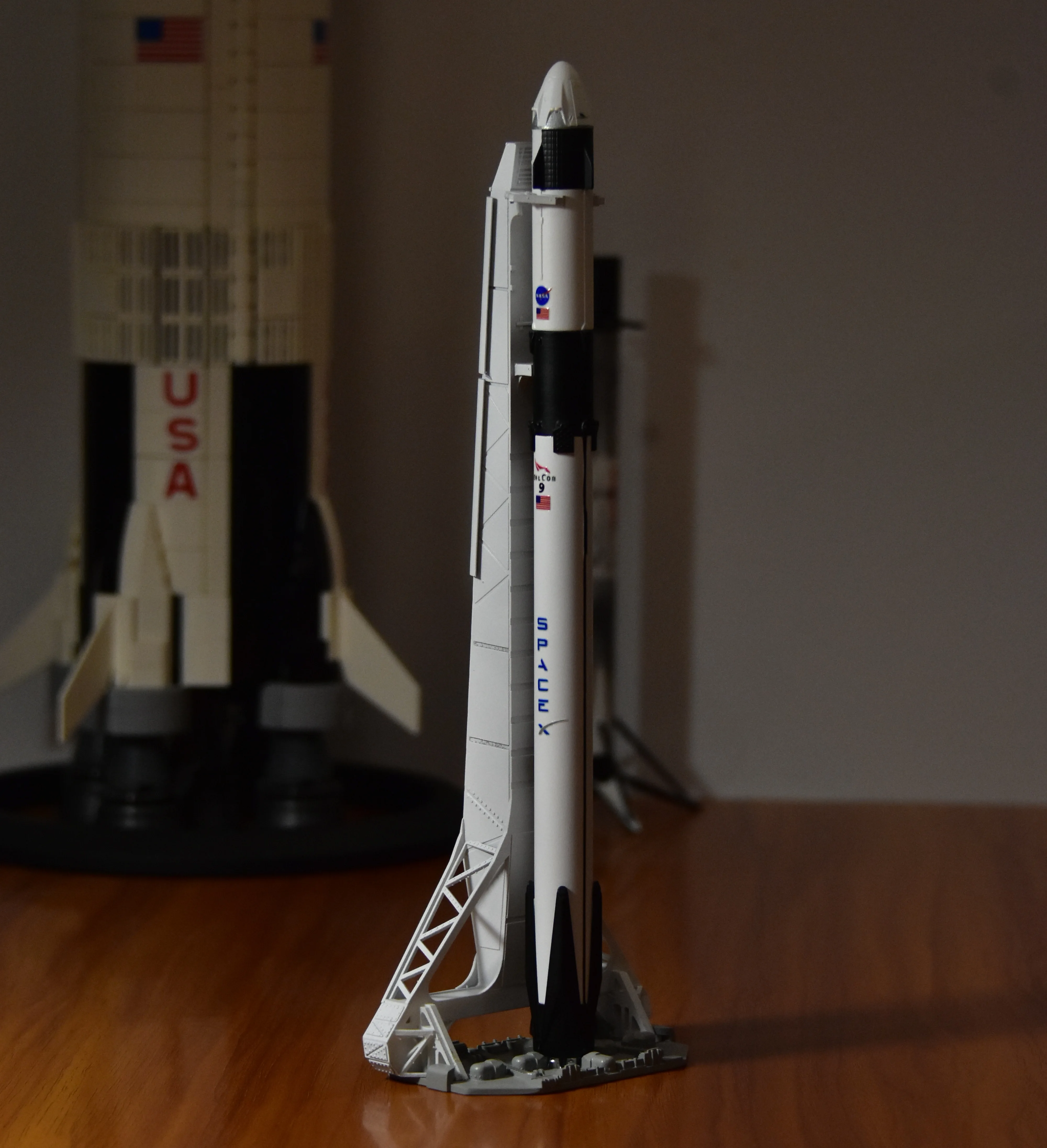 Модель космического корабля SpaceX Falcon Nine Falcon Heavy Dragon Spaceship Rocket Model Block5 - Space Model