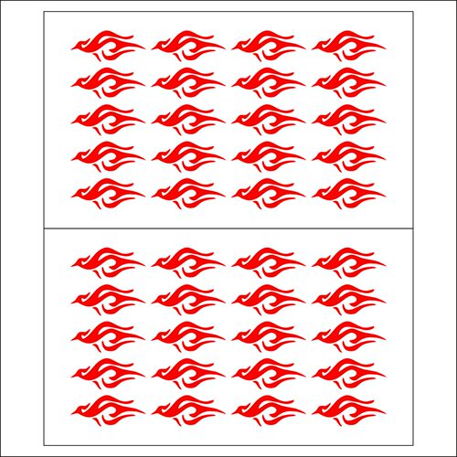 动漫游戏古装纹身贴纸套装花钿额头贴眉心贴脸部贴纸洛冰河儿童 - 图0