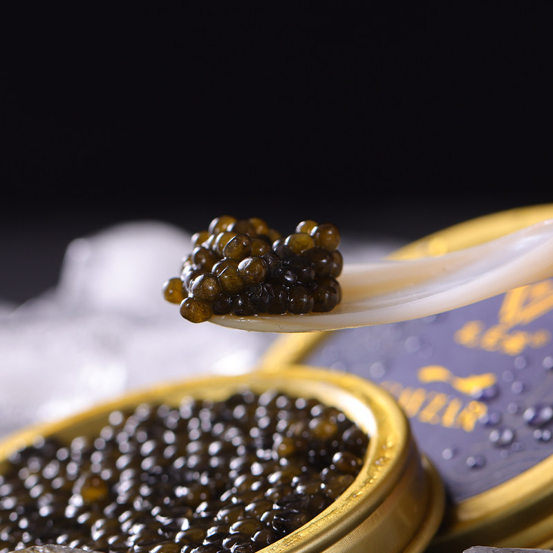 西伯利亚鲟鱼籽酱 黑鱼子酱罐头 新鲜即食鲟鳇纯鱼籽寿司料理,淘宝优惠券,粉丝福利购,淘宝优惠卷