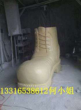 商业广告展览美陈大型玻璃钢高跟鞋雕塑景观树脂仿真溜冰鞋子模型