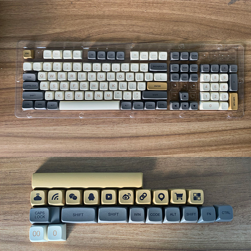密探新版微光键帽PBT材质XDA高度61 68 75 84 87 89 96 98100 104_虎窝淘