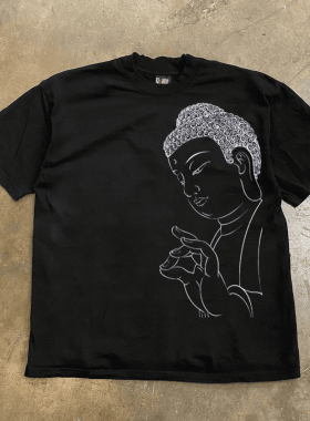 海外订单尾货~剪标撤回外贸重磅纯棉不透短袖t恤男女百搭半袖ins
