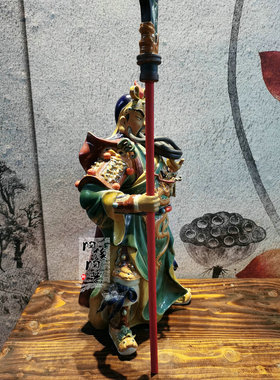 陶瓷石湾公仔关云长工艺品