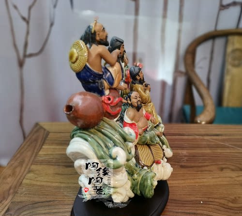 陶瓷工艺品石湾公仔八仙神话人物_虎窝淘