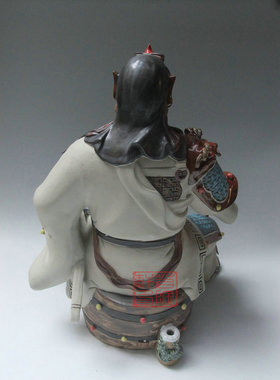 陶瓷石湾公仔关云长工艺品