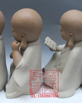 陶瓷工艺品 石湾公仔 一休 和尚 琴棋书画