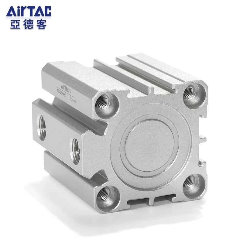 AirTAC亚德客薄型气缸ACQ50/63X5X10X20X100-SB行程可调加磁加外-图1