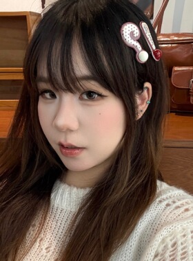 创意搞怪问号感叹号发夹头饰少女心百搭鸭嘴夹趣味碎发刘海夹发饰