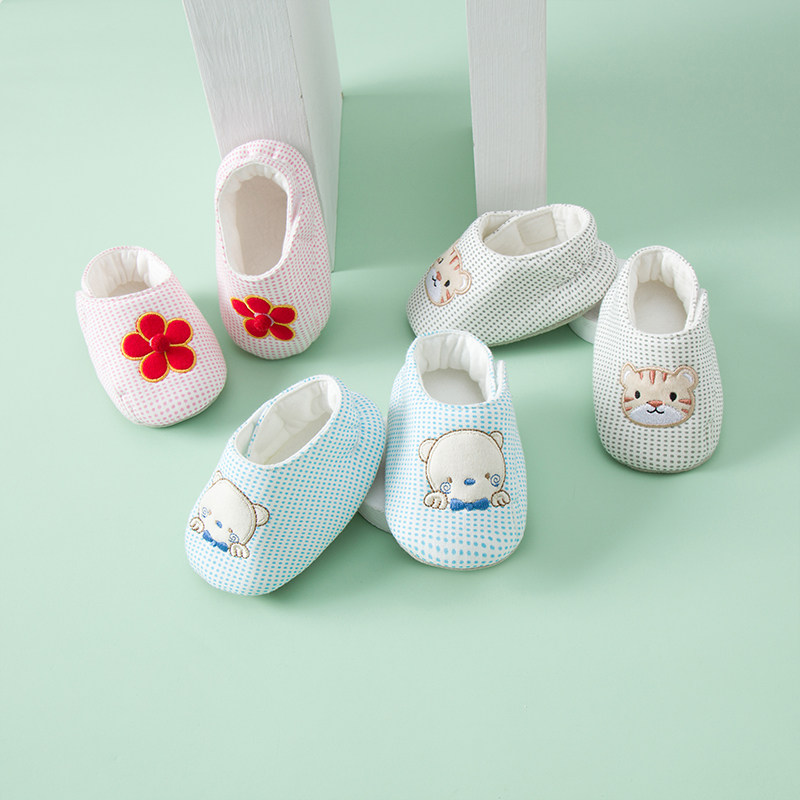 婴儿鞋子宝宝步前鞋新生儿不掉学步女软底0-3-6-12个月手工布鞋秋,淘宝优惠券,粉丝福利购,淘宝优惠卷