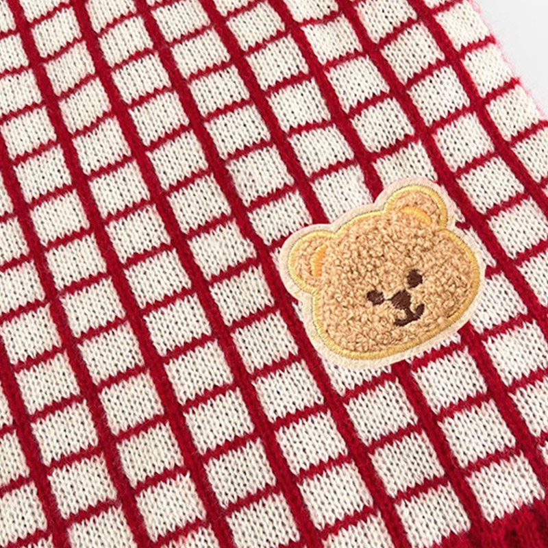 拉夏莉亚新年红色儿童围巾冬季圣诞节礼物围脖男童女童宝宝本命年,淘宝优惠券,粉丝福利购,淘宝优惠卷