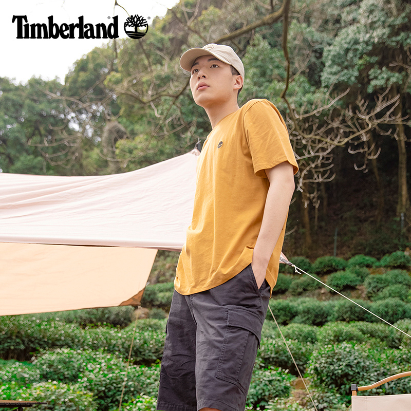 Timberland添柏岚官方男装短袖T恤夏季新款户外透气宽松|A6DKU - 图1