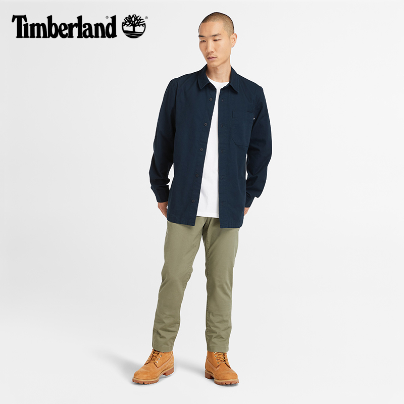 Timberland添柏岚官方男裤24春夏休闲裤户外商务修身透气|A29Q2 - 图2