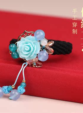 凤仪古风发圈日常日常扎马尾发绳