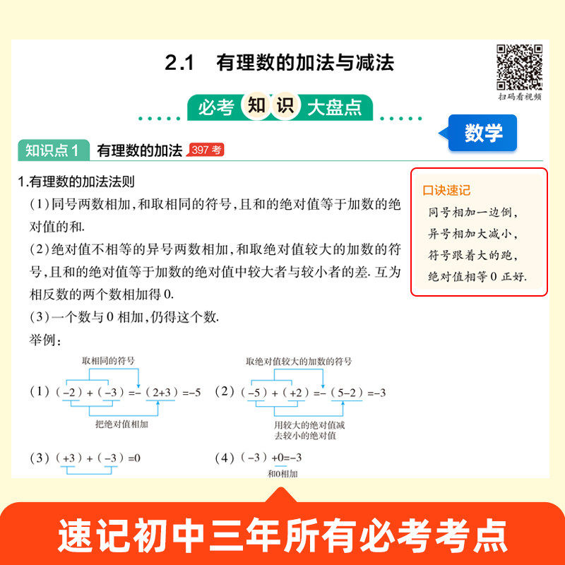 2026作业帮初中必考知识大盘点语文数学英语物理化学政治历史地理生物初一二三七八九年级中考基础知识汇总母题型考法总结解题妙招