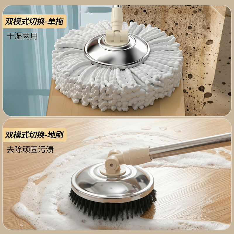免手洗2025新款驱动脱水甩干拖布桶拖地神器旋转拖把桶一拖净家用