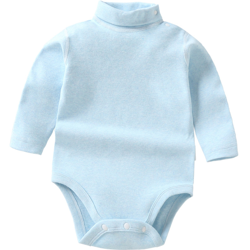 婴儿秋冬中高领包屁衣纯棉保暖加厚打底新生宝宝三角哈衣内衣套装,淘宝优惠券,粉丝福利购,淘宝优惠卷