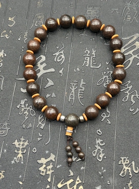 西北非石陨石十八子手持 手串 佩戴