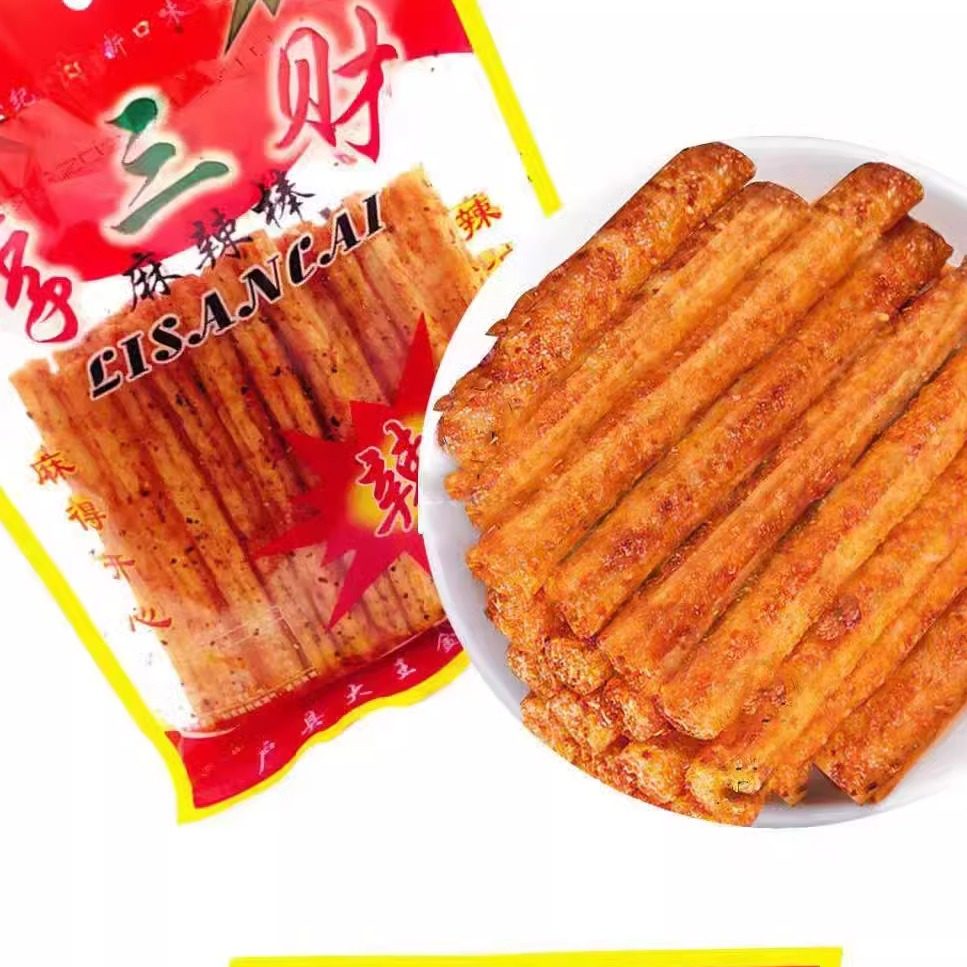 李三财麻辣棒辣条儿时怀旧零食校园网红小吃面筋制品休闲麻辣条,淘宝优惠券,粉丝福利购,淘宝优惠卷